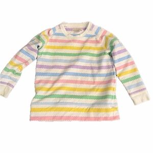 The Beaufort Bonnet Co Cassidy Comfy Crewneck - Wellington Wiggle Stipes 4t